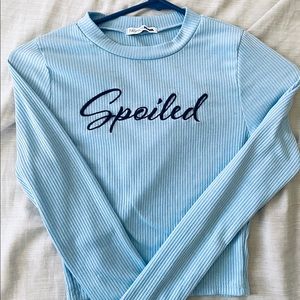 Spoiled long sleeve top